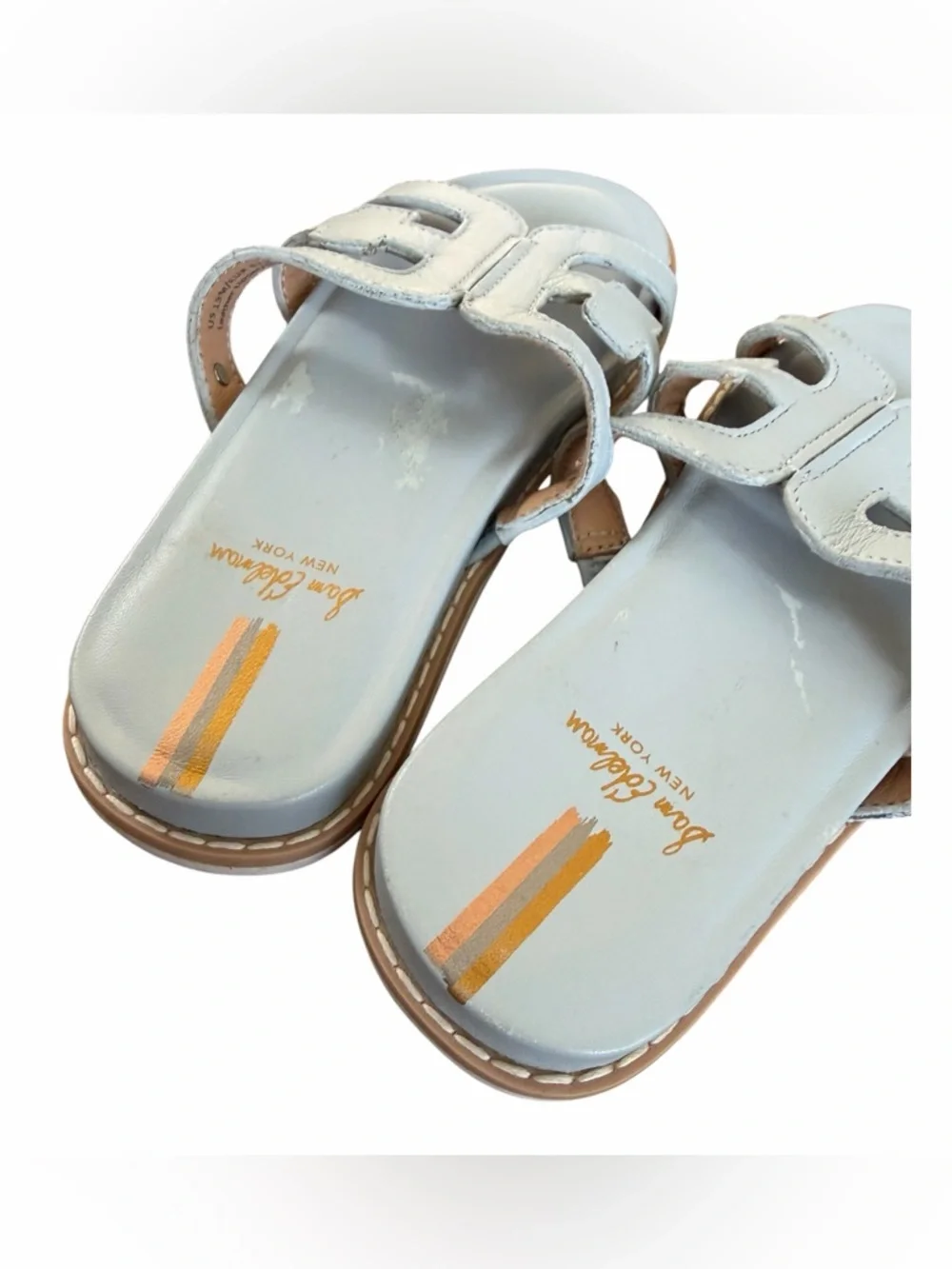 Sam Edelman Light Blue Girls Slide Sandals